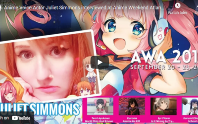 Anime Voice Actor Juliet Simmons interviewed at Anime Weekend Atlanta 2018
